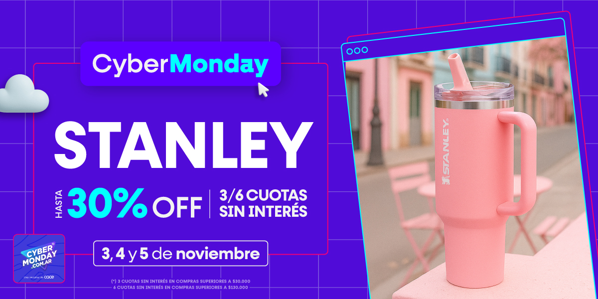 Stanley con descuento - 3 y 6 cuotas sin interés